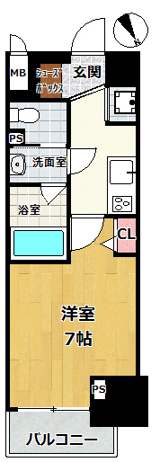 神戸市兵庫区湊町 間取画像