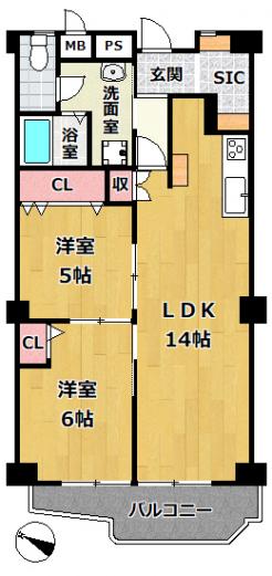 神戸市東灘区岡本 間取画像