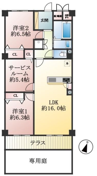 神戸市東灘区住吉東町 間取画像