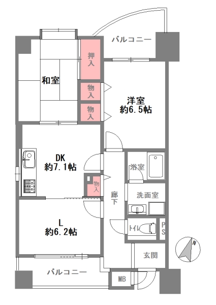 芦屋市呉川町 間取画像